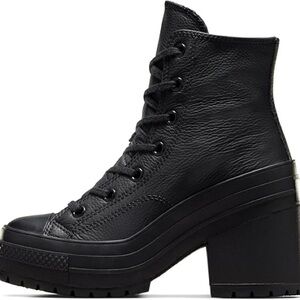 Elegant Converse Black Lace-Up Women's Boots